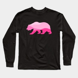 pink mountain bear Long Sleeve T-Shirt